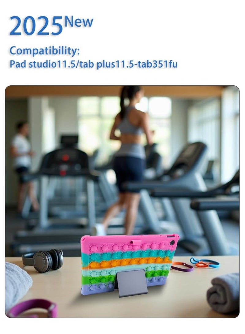 Kids Case for Lenovo Tab Plus 11.5-inch 2024 (TB351FU) Shockproof Silicone Adjustable Stand Precision Case for Tab Plus 11.5-inch - Image 5